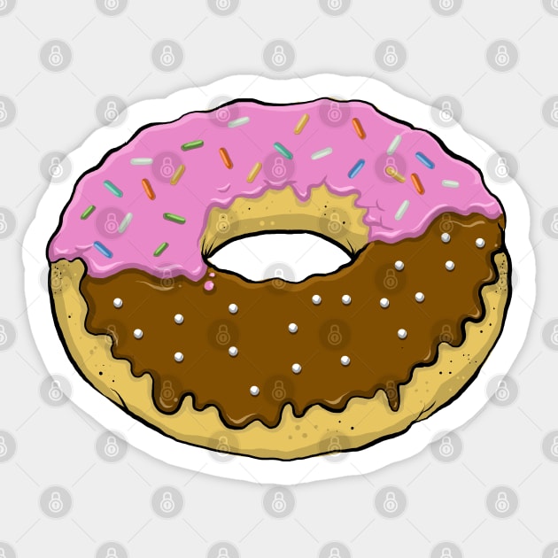 Donut Sticker by Black Tee Inc